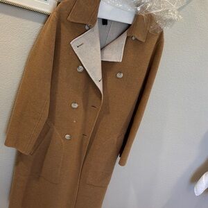 rag & bone reversable Wool Trench Coat with Cream Contrast